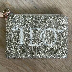 Beaded coin purse “I do”